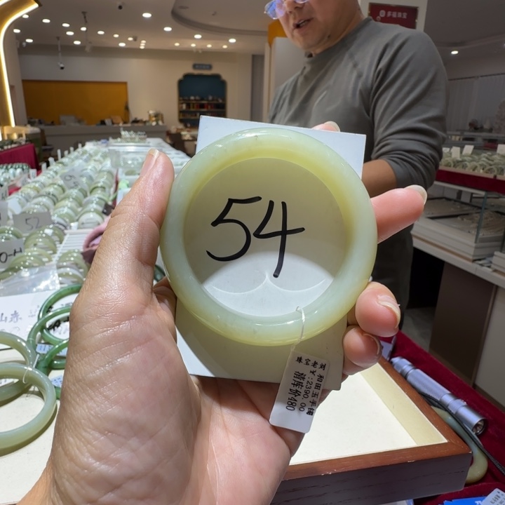 和田玉未镶嵌手镯863