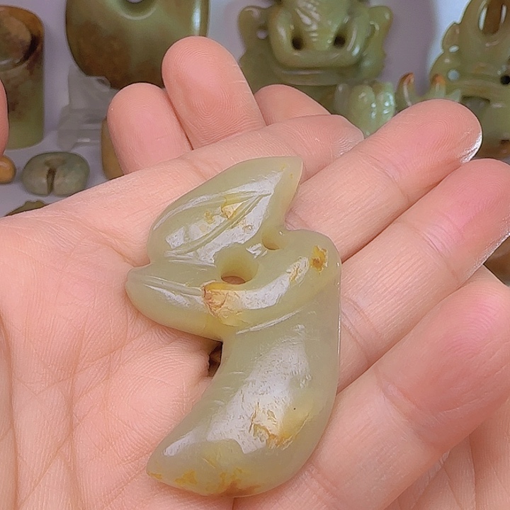 和田玉吊坠(不含链)未镶嵌