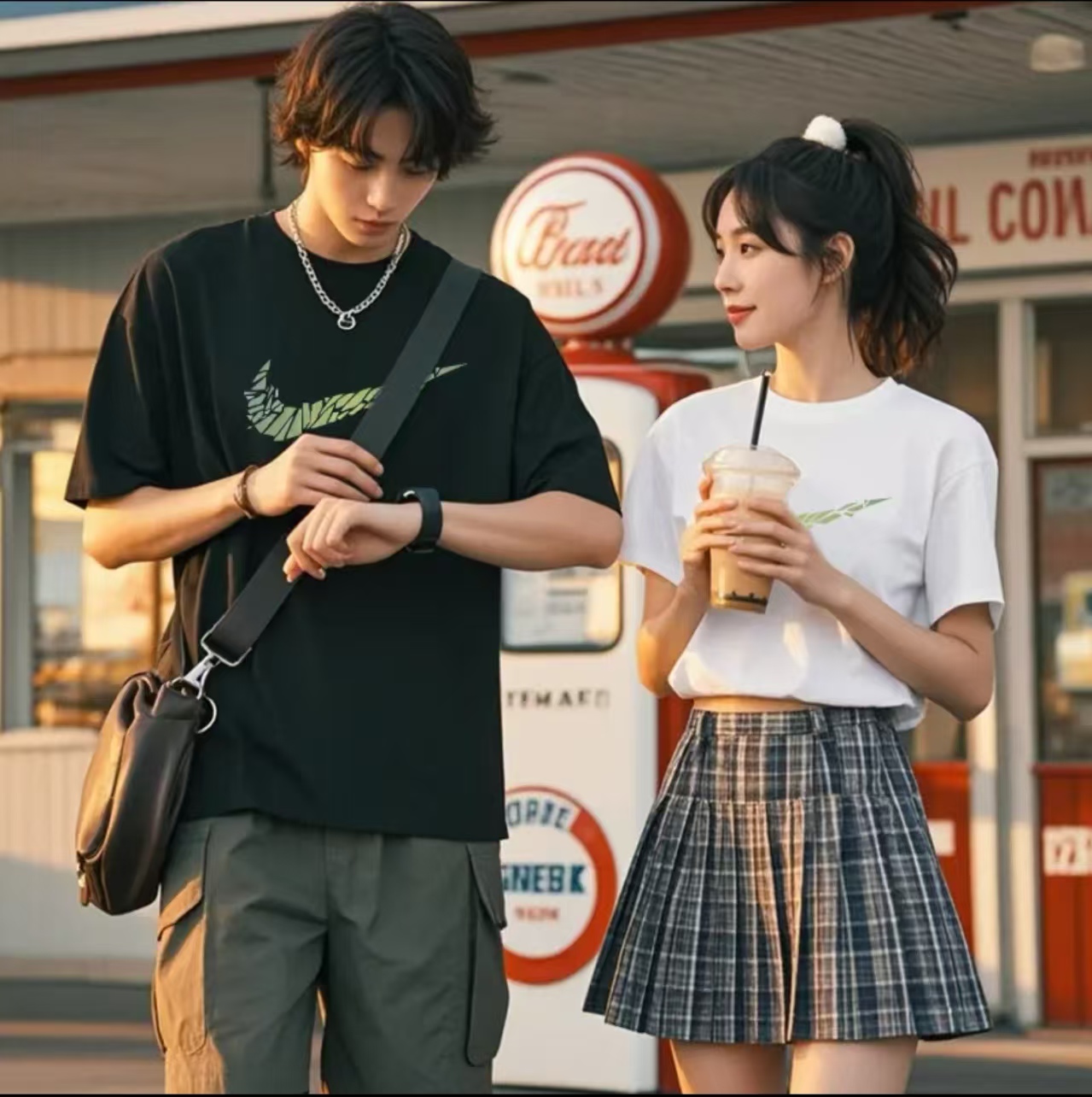 支持鉴定重磅新疆长绒棉短袖圆领云柔水光T打底衫男女纯棉T恤