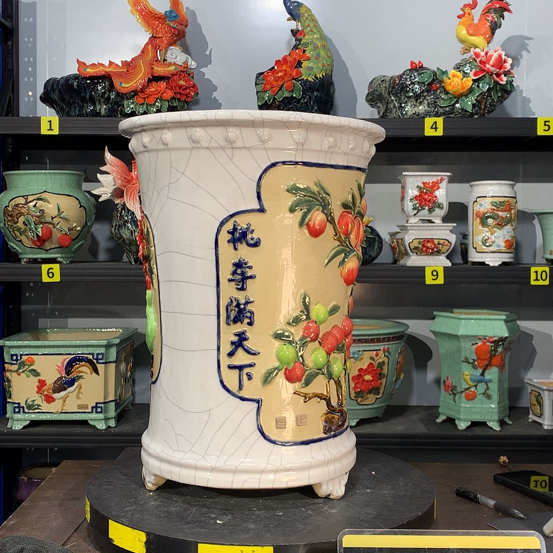 容***厂高温烧制石湾花盆