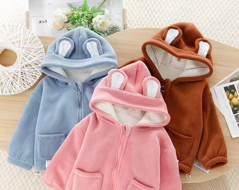 断码清款专用童装双兜带帽加绒外套，以主播实物为准