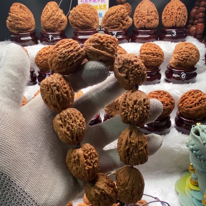 黑***夜文玩核桃吊坠南将石