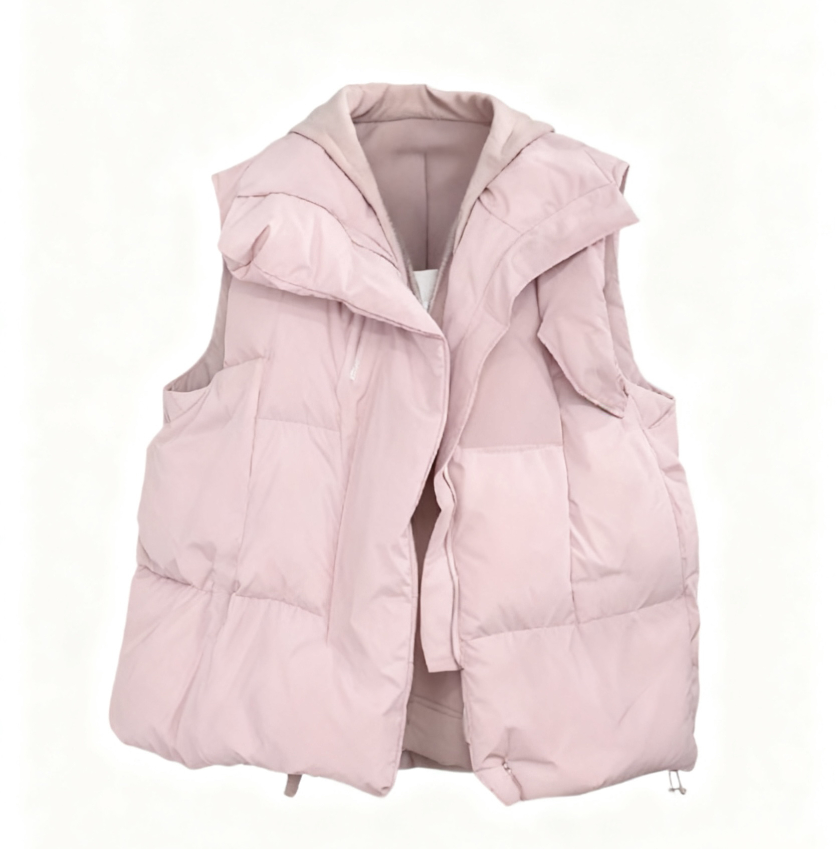 2025秋冬新款网红时尚棉服马甲女中长款外穿宽松加厚马夹背心外套