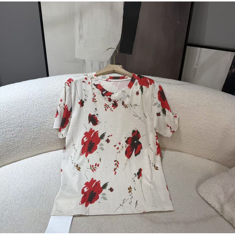 1963预【PINGJIE】2025高货时尚宽松休闲潮流舒适百搭洋气短袖