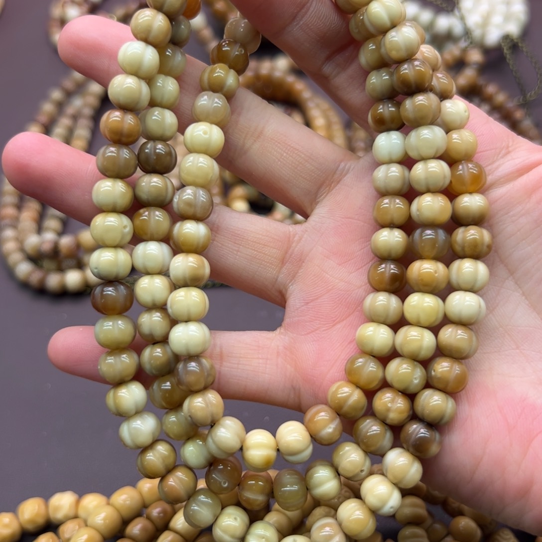 右***华龙脊菩提吊坠南瓜不退不换