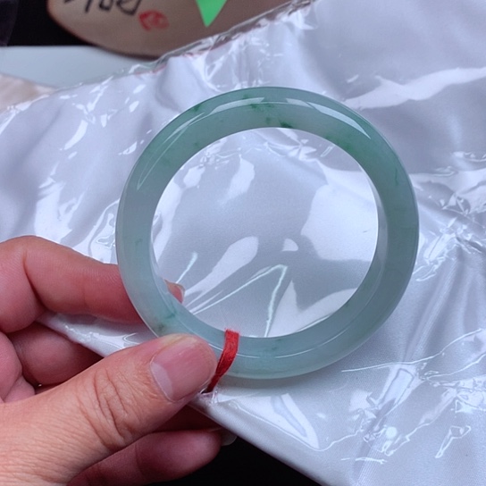 翡翠未镶嵌手镯56/57圈口尺寸01