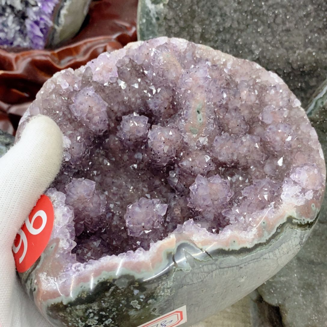 水晶水晶摆件9K金镶嵌P****?