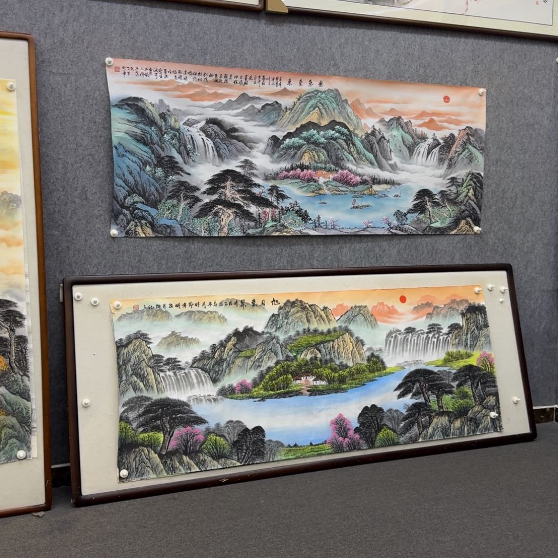 国画六尺紫气东来画芯一幅