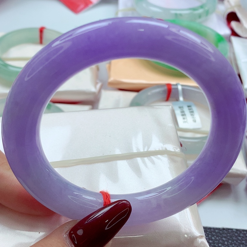 【闪购商品】翡翠手镯（圆镯）未镶嵌师妹毕业妖紫