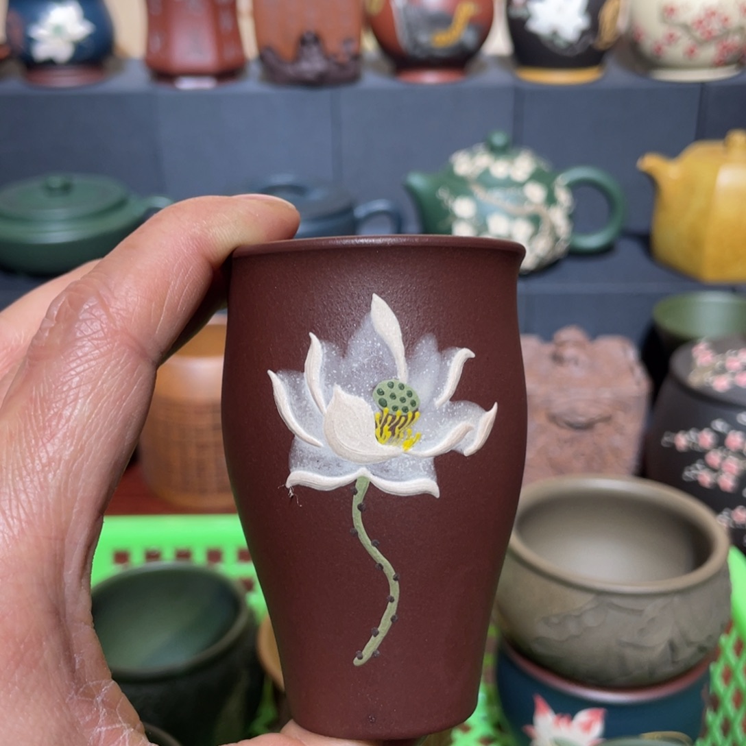 原矿紫砂手工主人杯