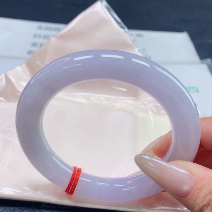 翡翠未镶嵌手镯5657圆条