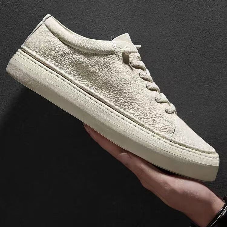  2025新款百搭四季通用真皮增高复古经典潮流休闲板鞋