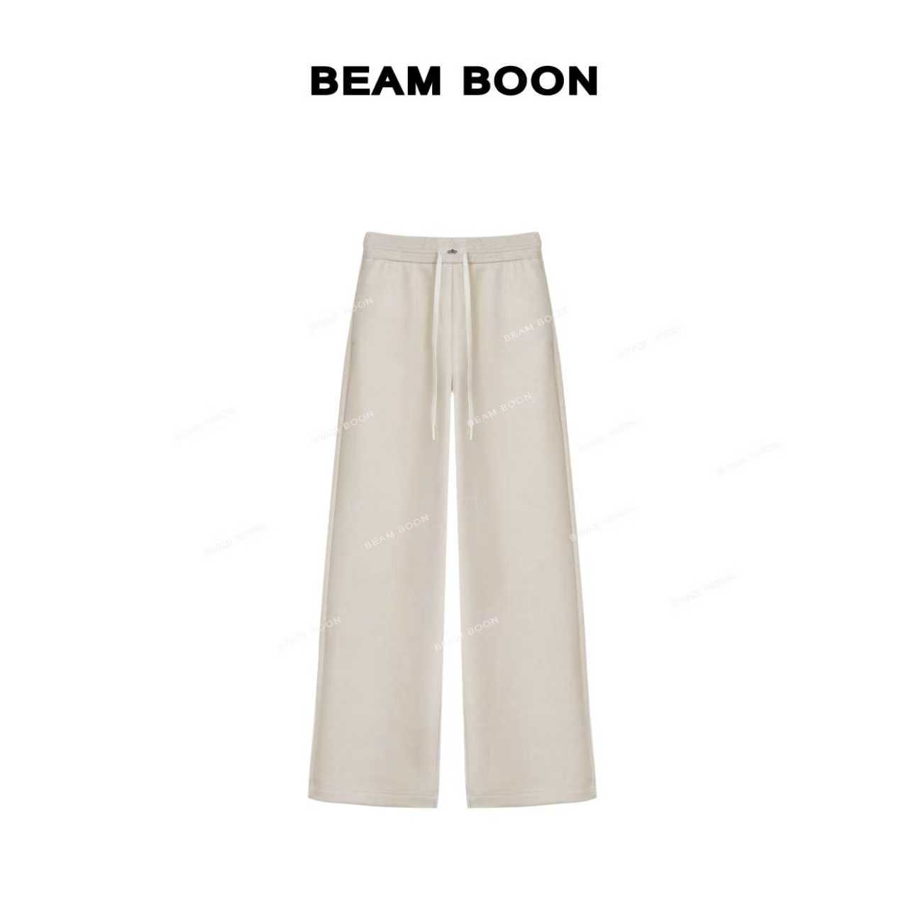 【薏米裤】西*后莱赛尔羊毛高弹长芯纱亲肤垂感抽绳直筒休闲裤