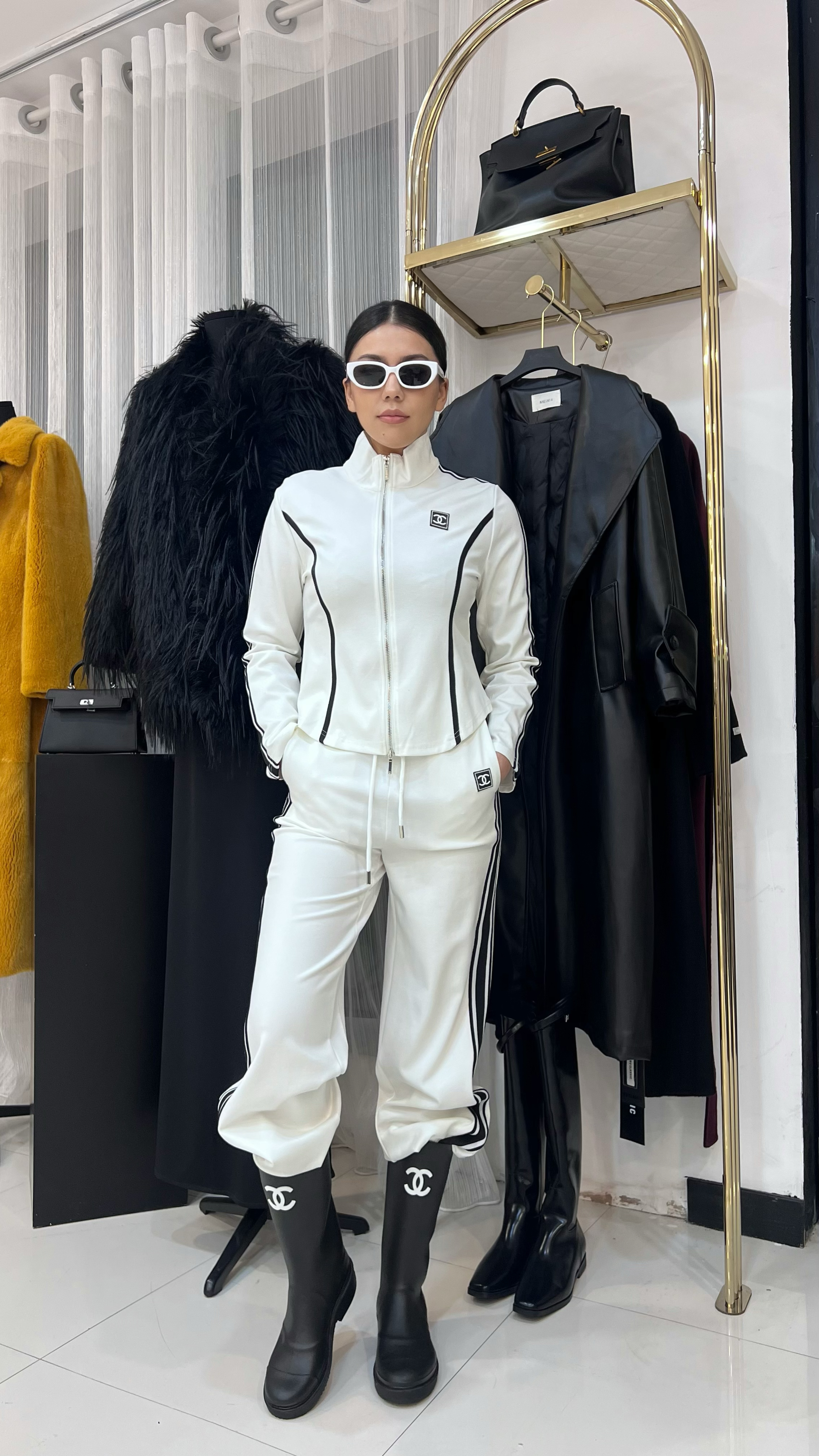 SHIREN白色运动套装