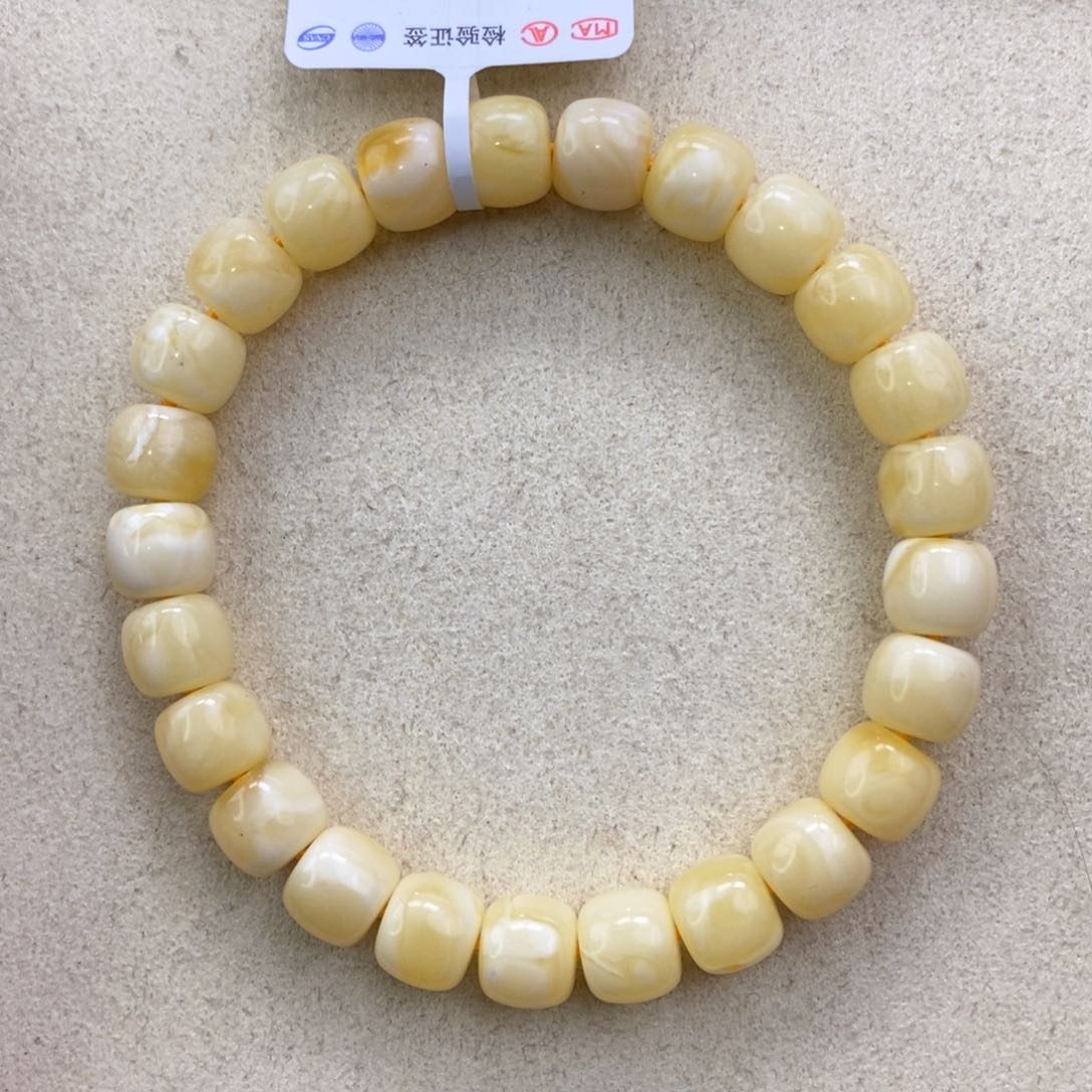 琥珀珠宝奇石未镶嵌8.5×7.5mm