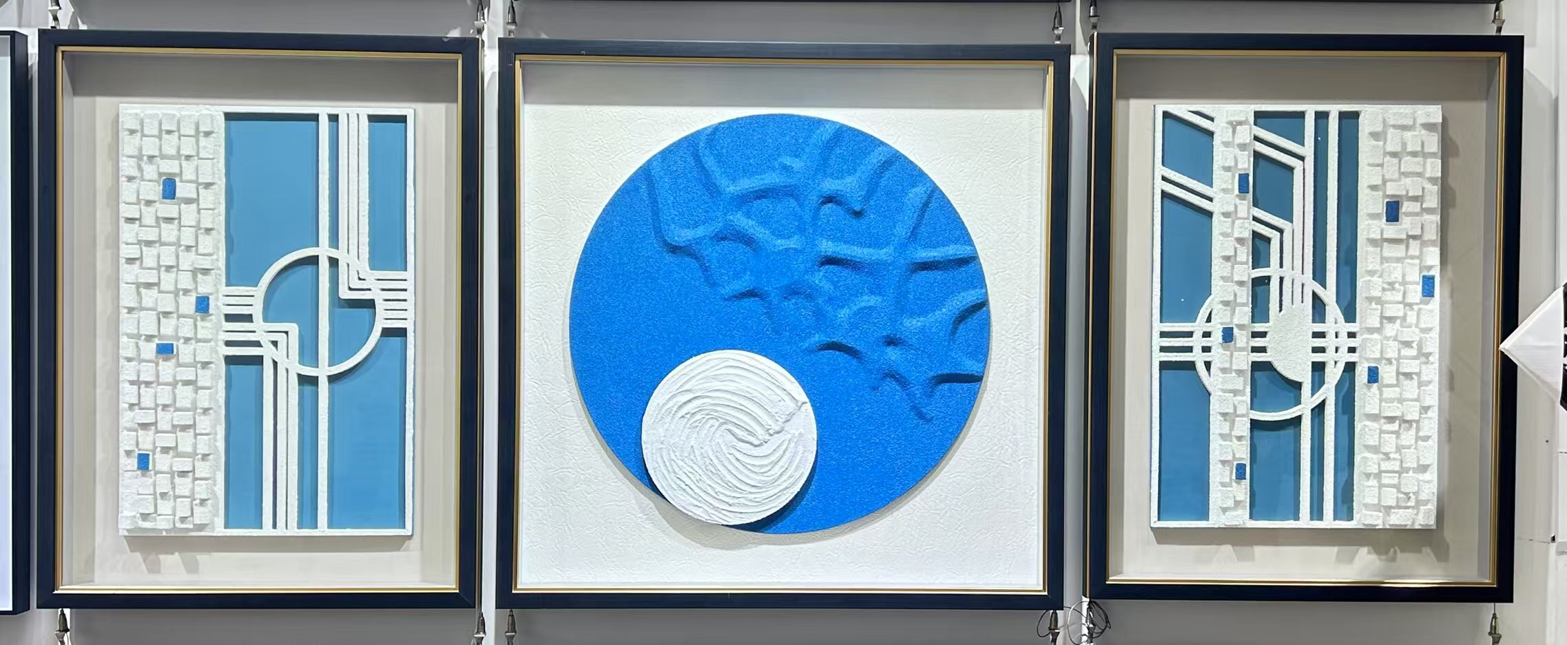 砂岩装饰画用于客厅沙发背景墙手工立体挂画