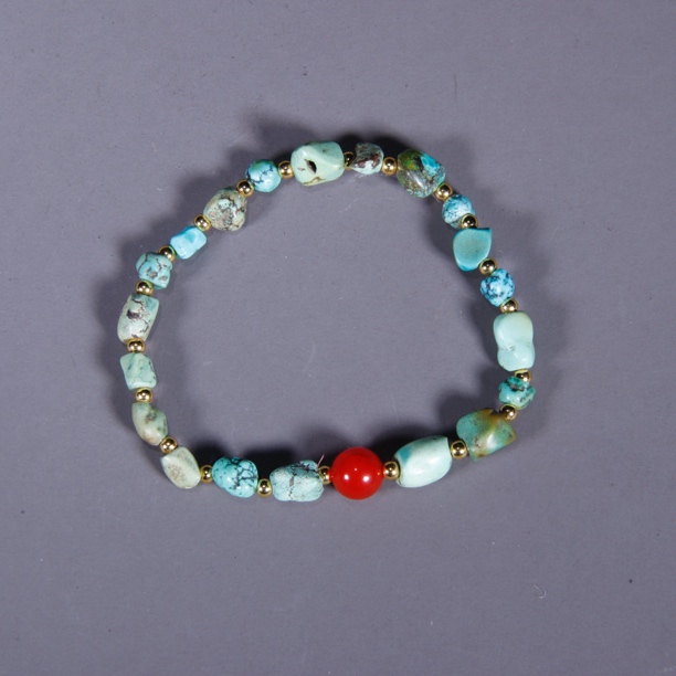 旧藏 绿松石手链 听雨轩 Z 89529