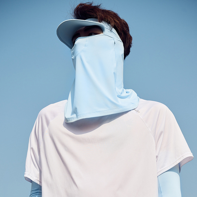 遮阳面罩男女通用轻薄全脸口罩夏季骑车防护紫外线面罩锦纶材