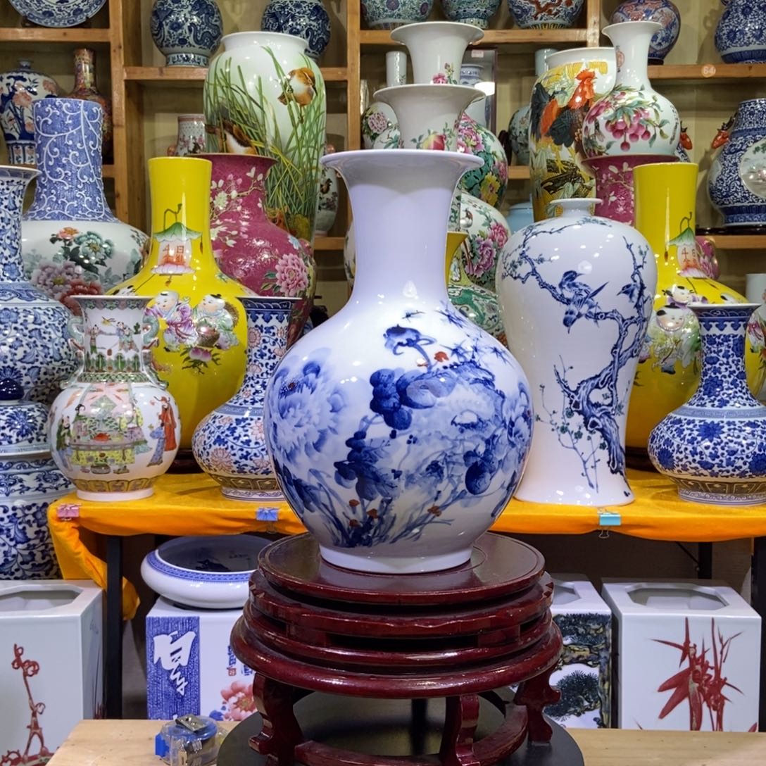 瓶景德镇陶瓷花瓶摆件