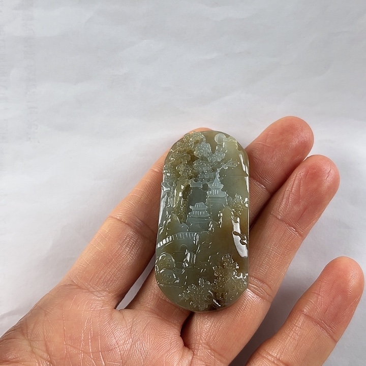 吊坠(不含链)未镶嵌和田玉宝**撸