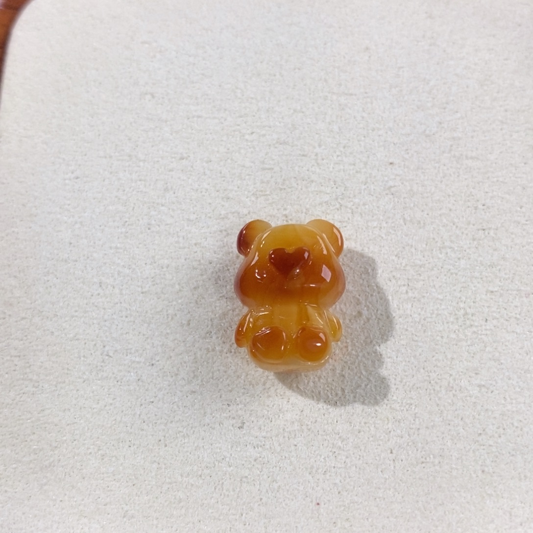 裸石蜜蜡未镶嵌上下孔