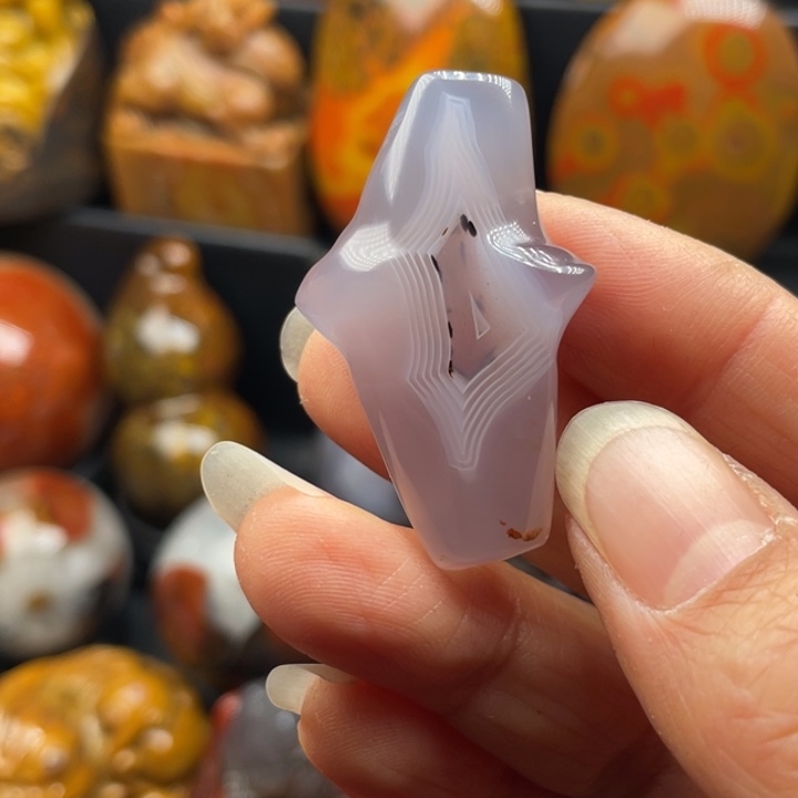 ****鱼玛瑙/玉髓未镶嵌颈饰