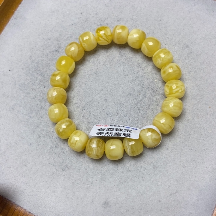 未镶嵌蜜蜡裸石串