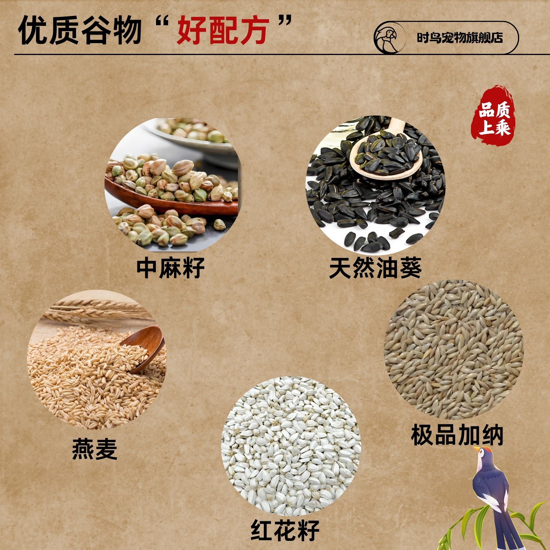 玄凤牡丹等鹦鹉混合粮