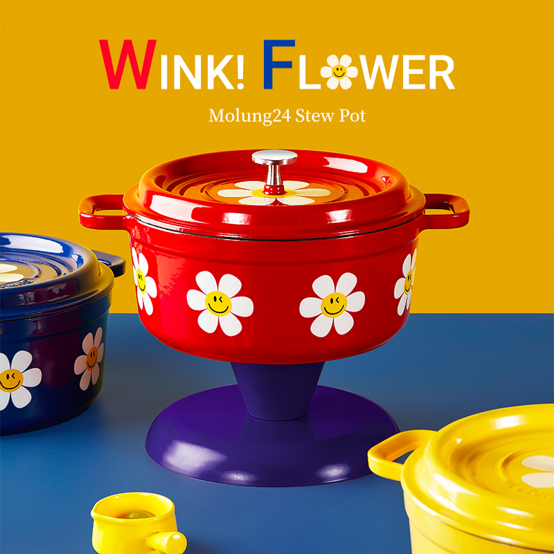 Molung/莫琅经典24cm炖锅珐琅锅（贴花款）
