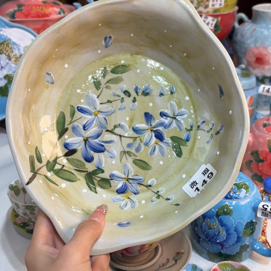 景德镇手绘高温釉下彩陶瓷茶具