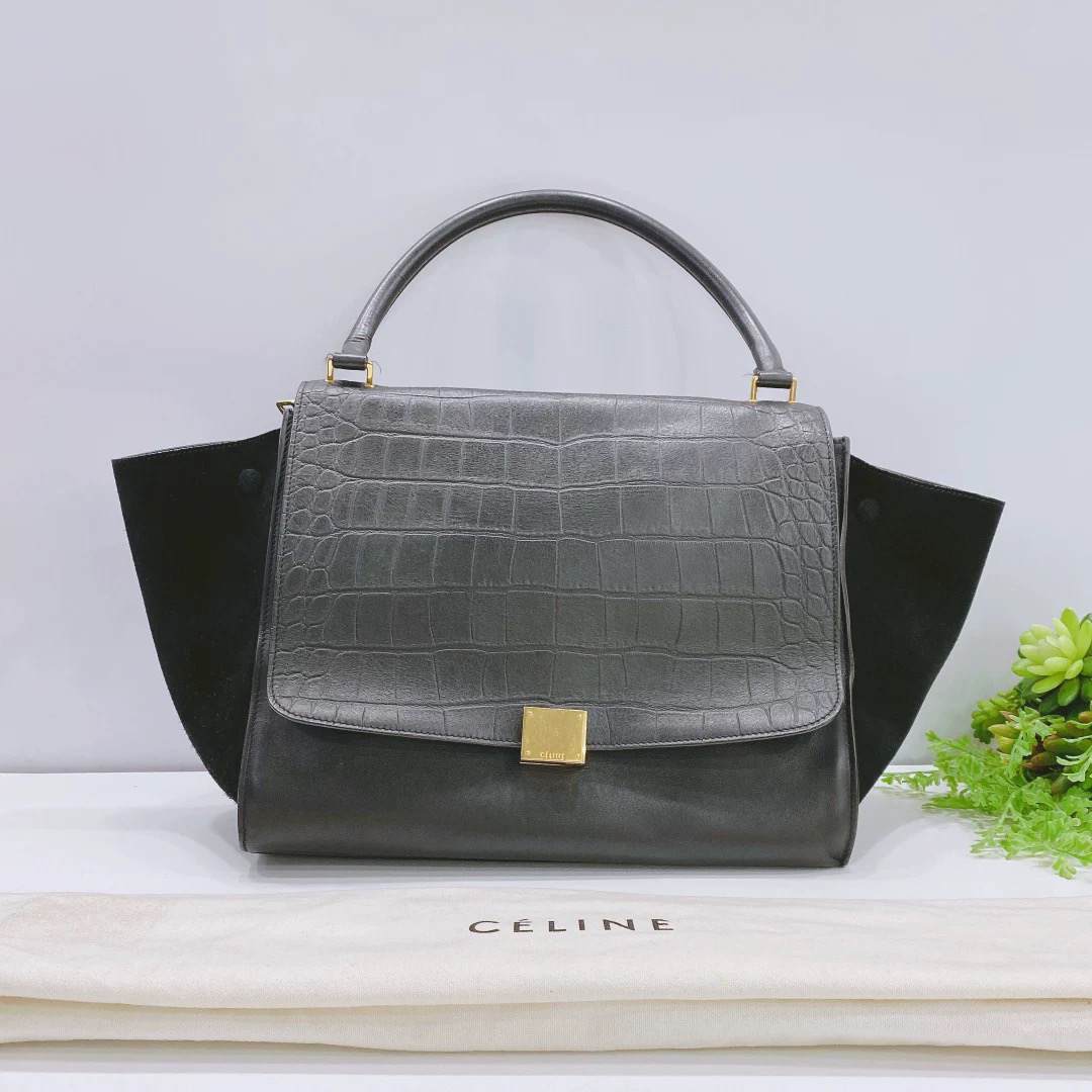 95新 Celine/思琳 塞林秋千鳄压纹-K442