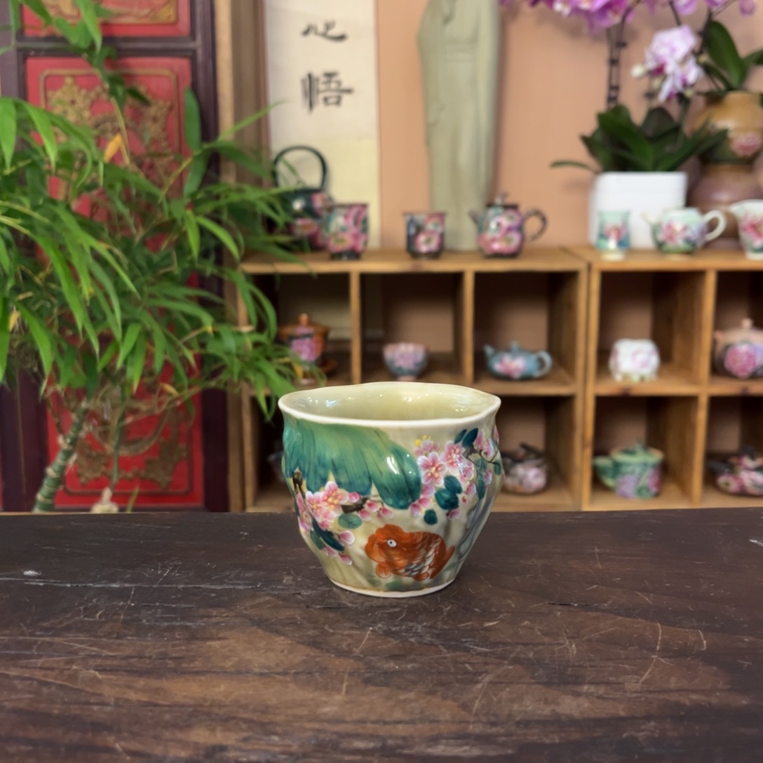 柴烧纯手工手绘陶瓷
