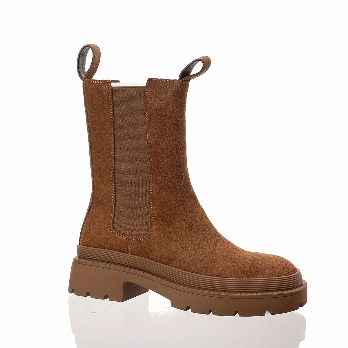 【红蜻蜓】真皮女款切尔西靴棉鞋WTC424263BL