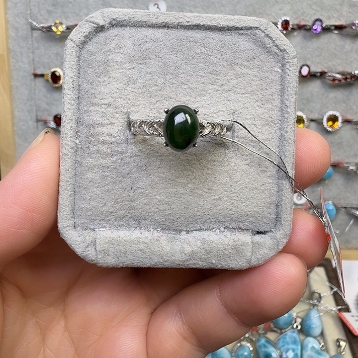 戒指银S925镶嵌水晶