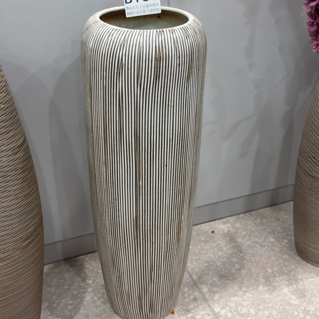 陶摆件瑕疵133景德镇陶瓷花瓶高60口13