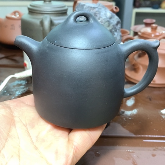 紫砂茶杯全手工制作工艺师作品原矿古法烧紫砂壶容量220