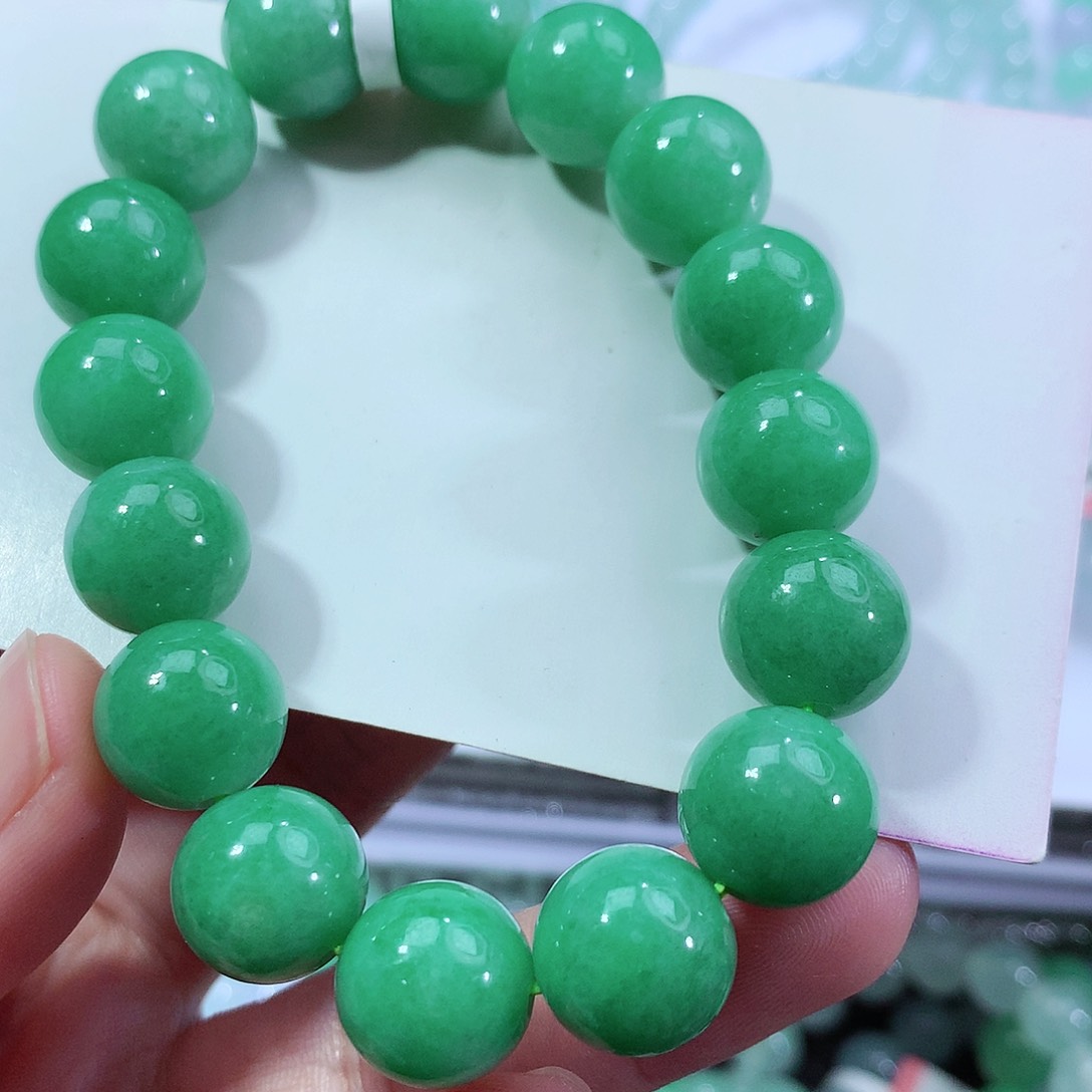 翡翠手链未镶嵌卡12.5