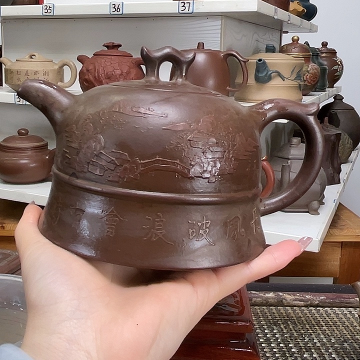 紫砂茶壶还**好全手工制作