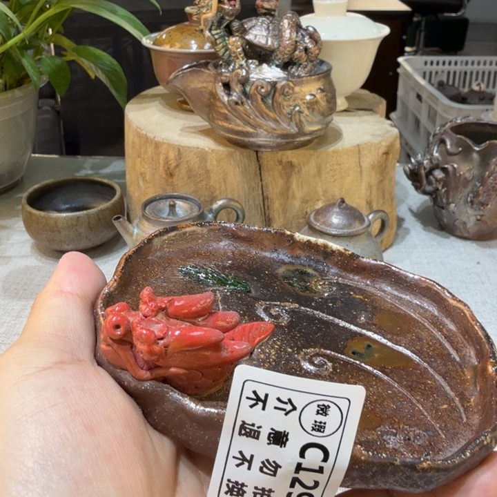 陶盘柴烧福利新品多多