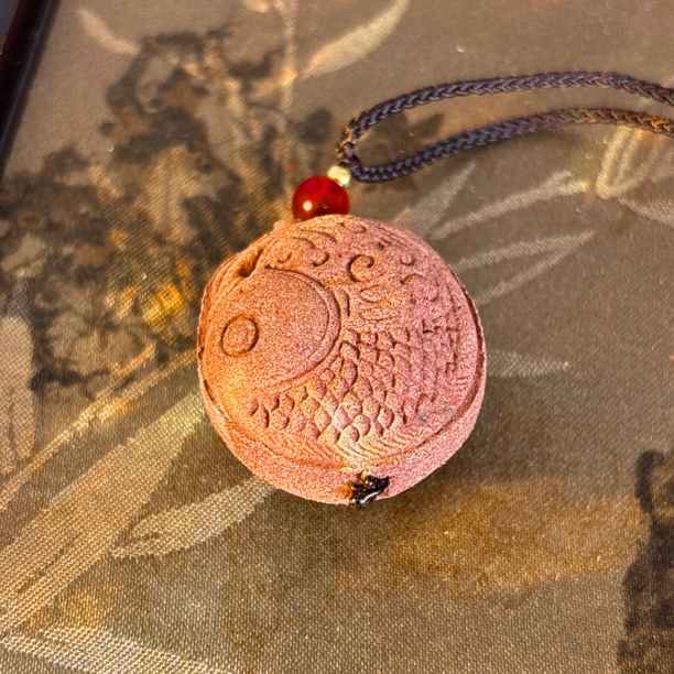 桃花鱼悦锦鲤合香珠淡花香