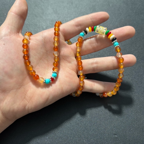 天然精品盐源玛瑙项链v1531多样性发一