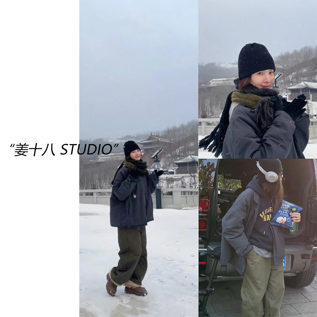 姜十八-「金大喜棉服」韩国单！25冬款休闲保暖冲锋风衣夹棉外套