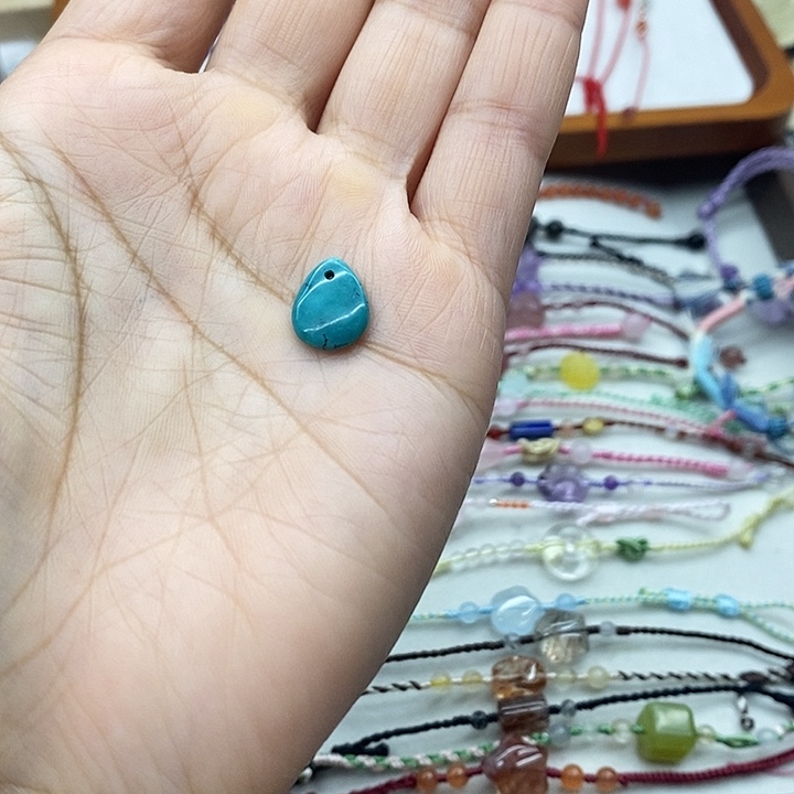 非金属布艺小绿色松送水滴绕线圈