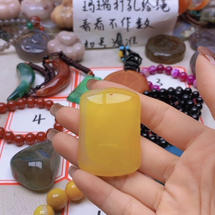【闪购商品】未镶嵌玛瑙/玉髓珠宝半成品易*