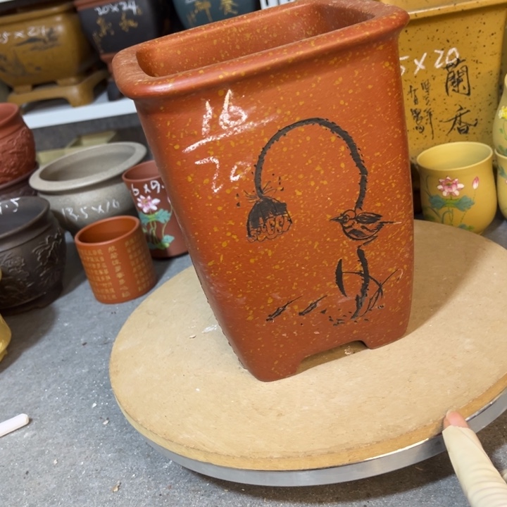 紫砂花盆紫砂花盆