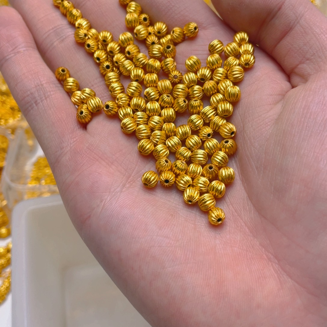 锆石铜合金南瓜珠5mm10颗