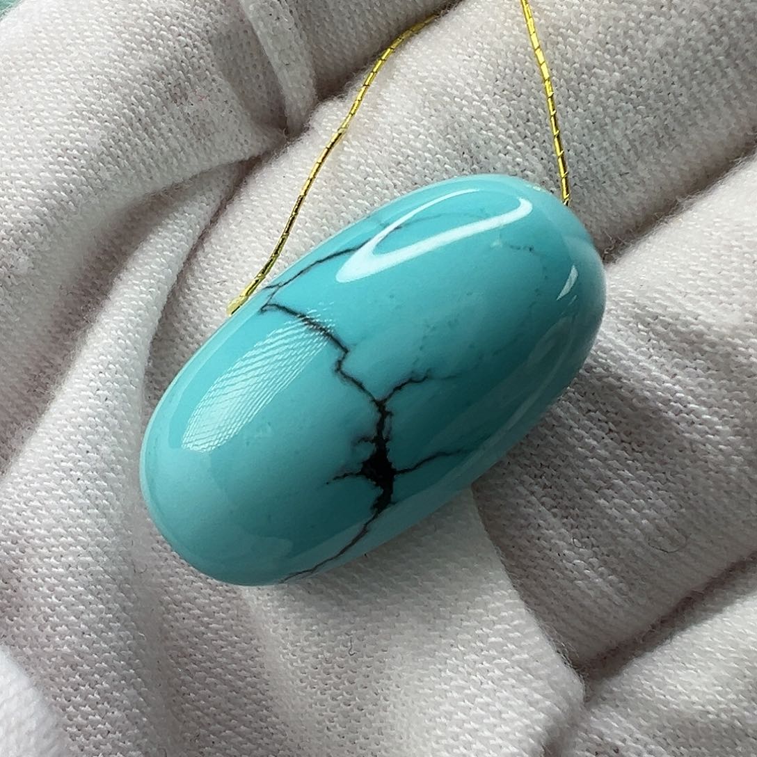 绿松石枣珠未镶嵌