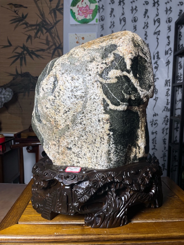 室内平安石摆件【大将风采】高45cm～宽35cm～厚26cm～