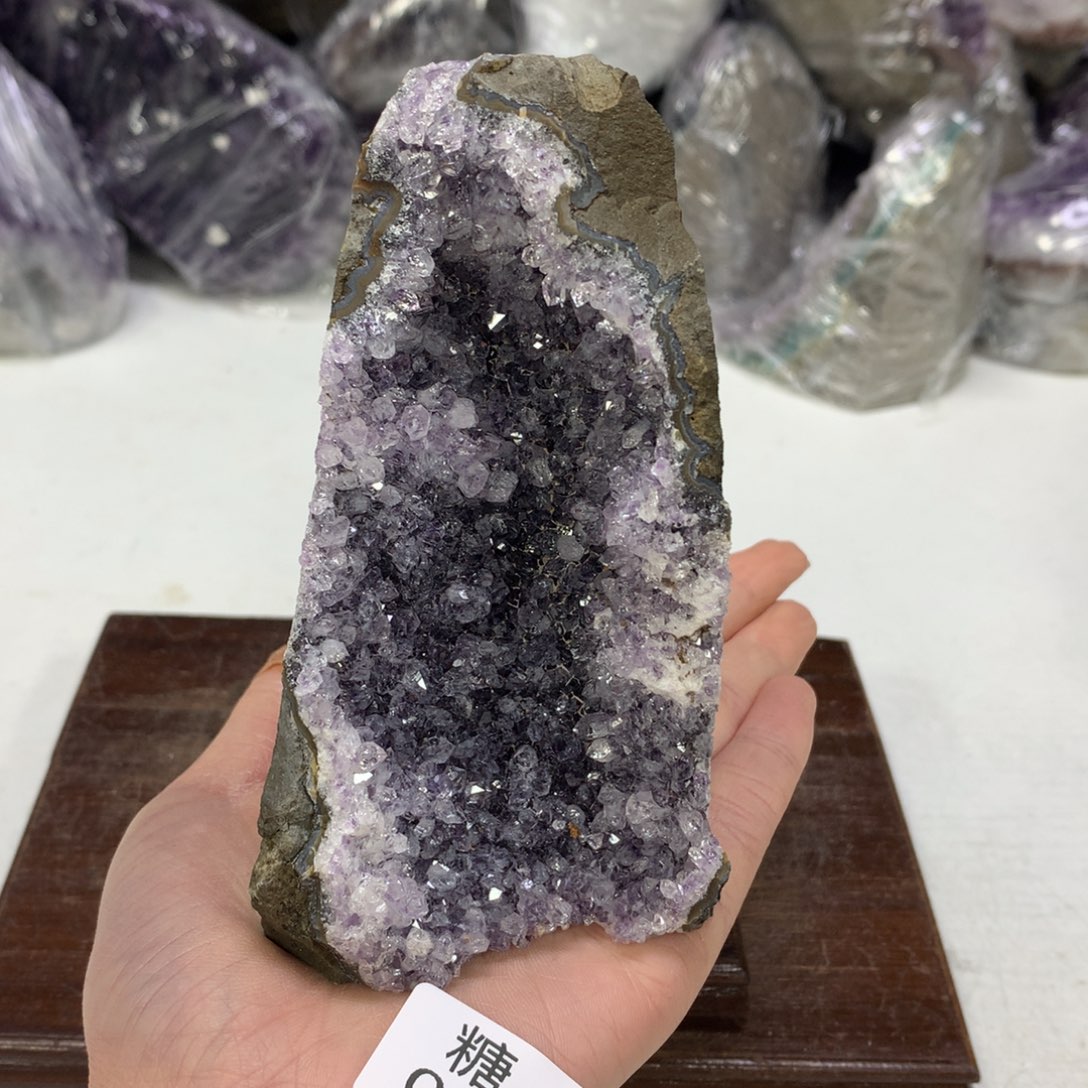 紫晶摆件未镶嵌水晶