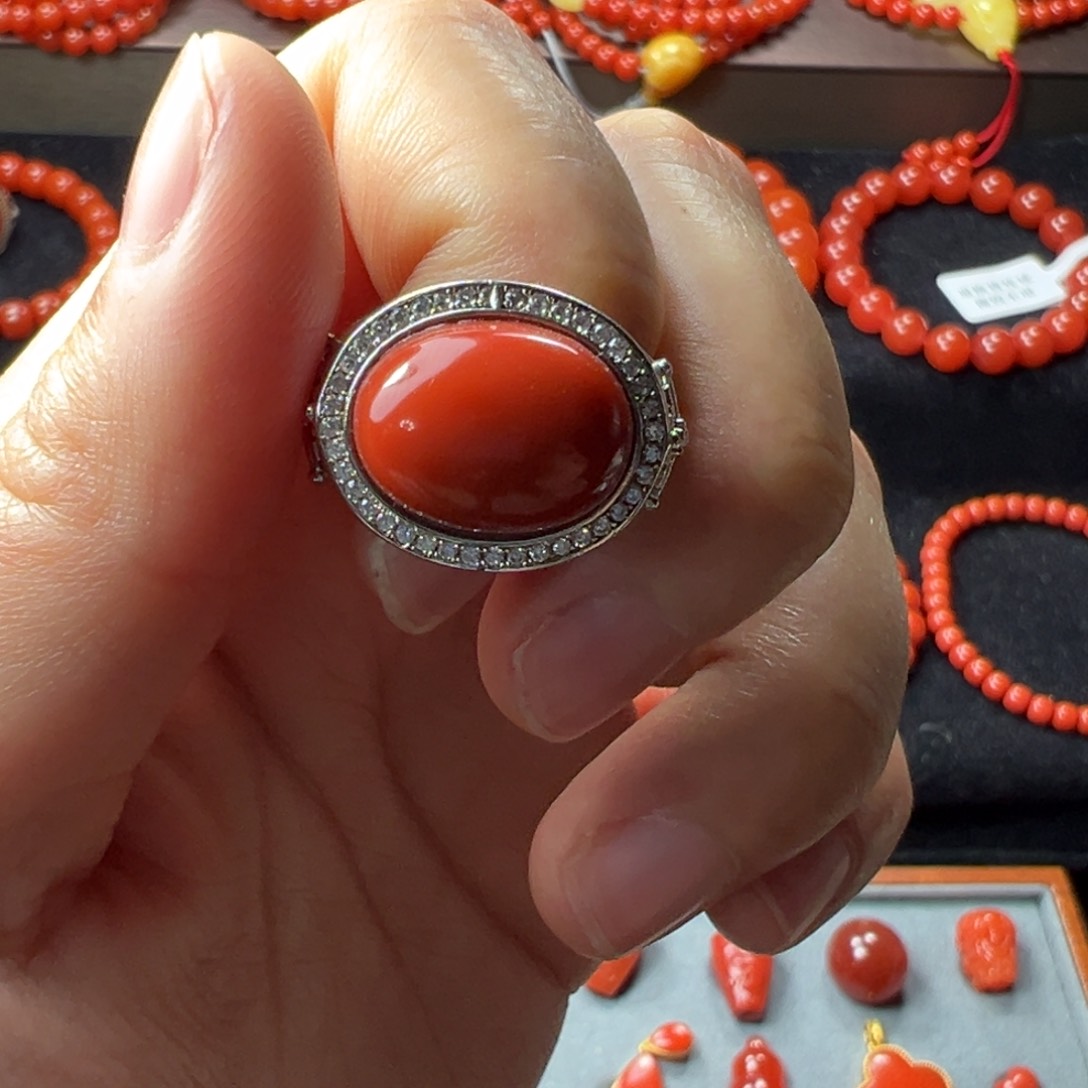 南红玛瑙手串未镶嵌J*